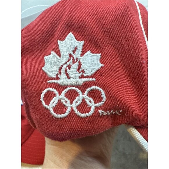 Vintage 2006 Torino Winter Olympics Adjustable Red Baseball hat Cap. HBC. New! - Picture 5 of 8